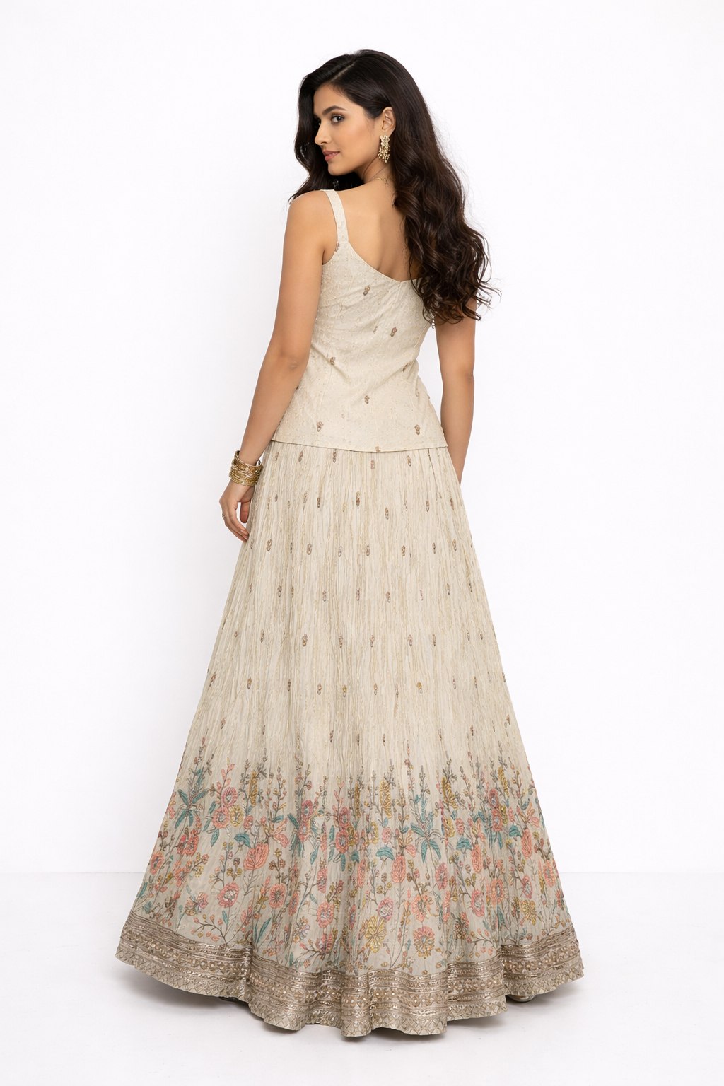 IVORY - PINK LEHENGA CHOLI