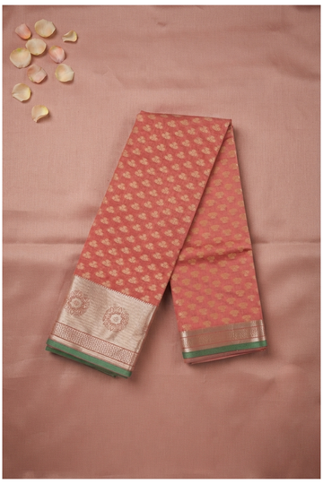 Coral Banarasi Art Silk Wedding Saree
