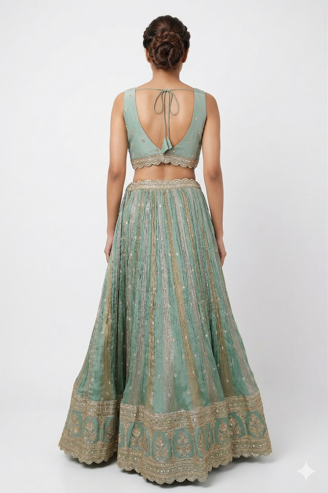 AQUA LEHENGA CHOLI