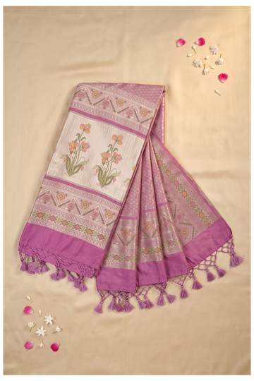Magenta Banarasi Art Silk Saree For Wedding & Party