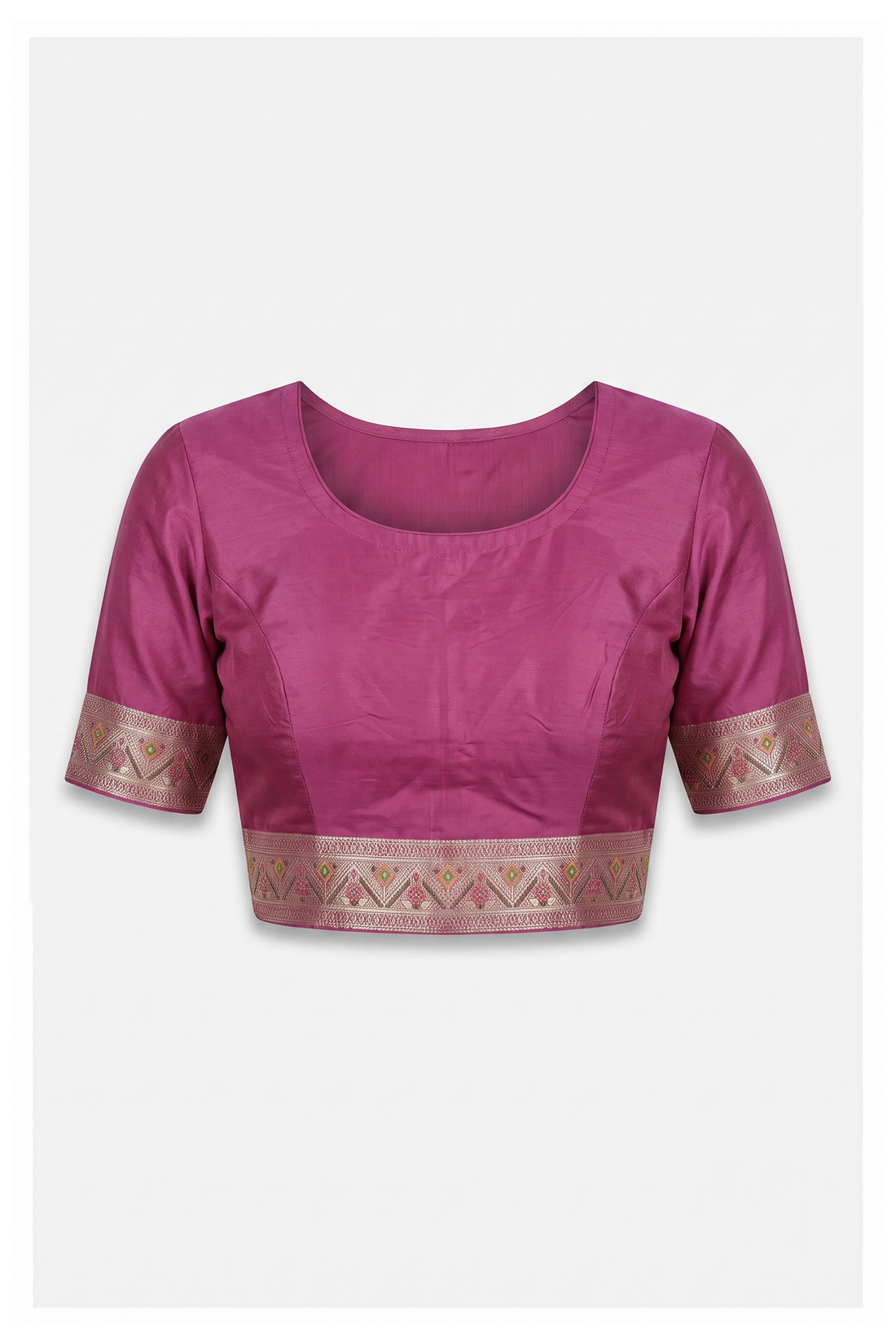 Magenta Banarasi Art Silk Saree For Wedding & Party