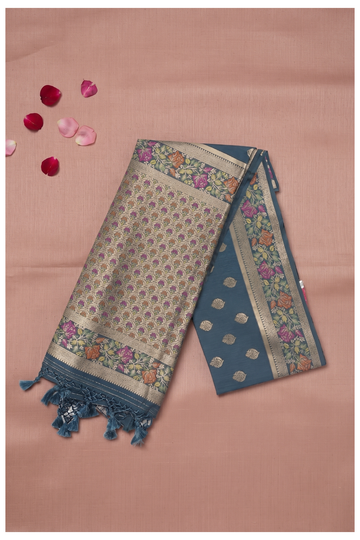 Teal Banarasi Art Silk Wedding & Party Wear Saree