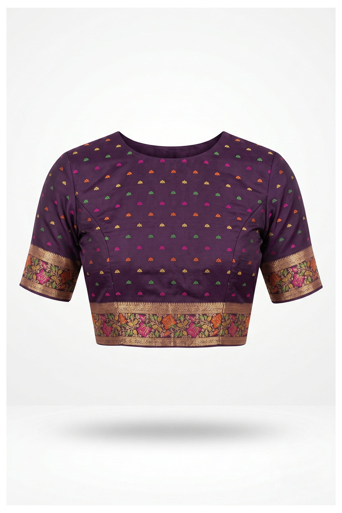 Purple Banarasi Silk Saree