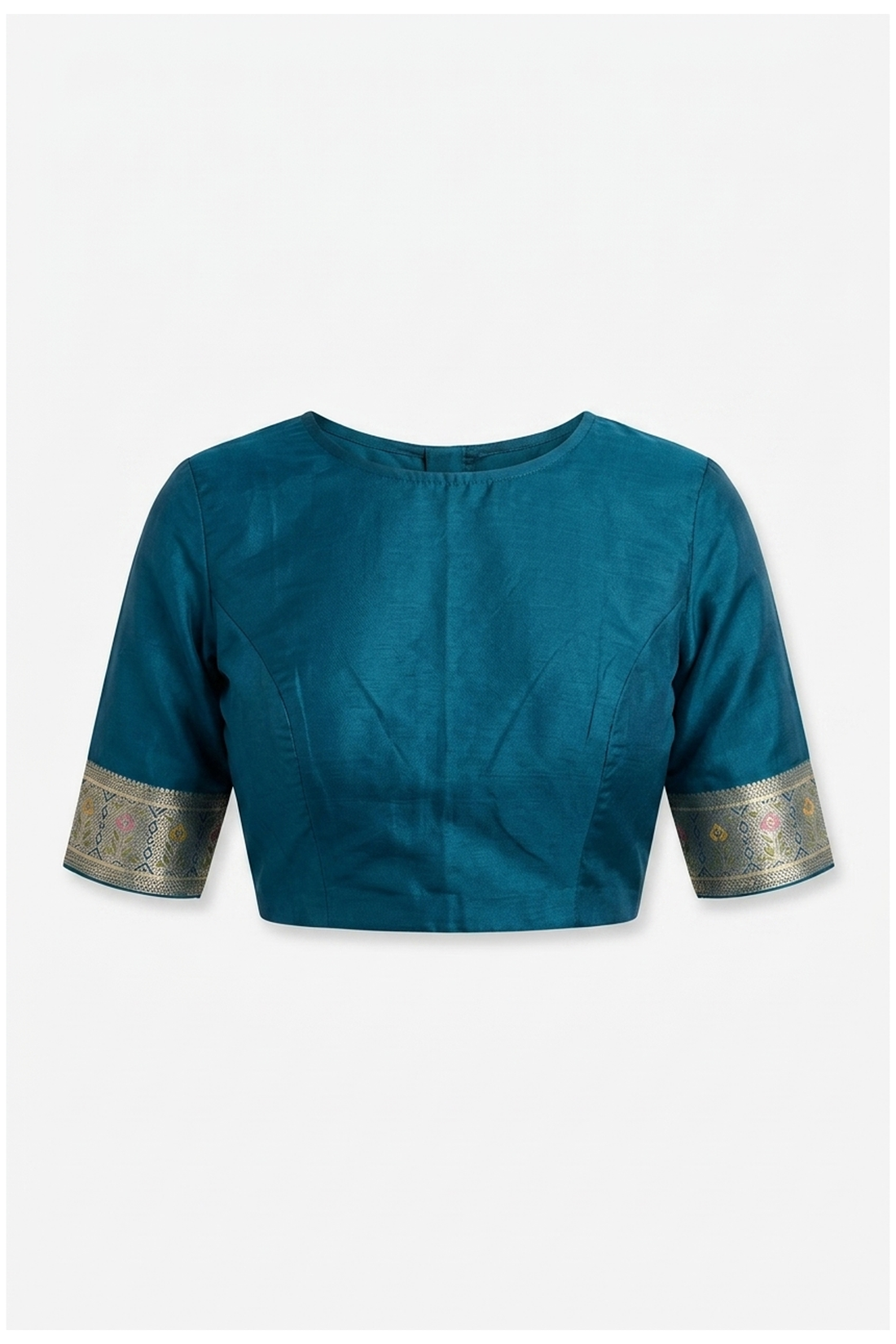 Teal Banarasi Art Silk Wedding Party Wear Saree
