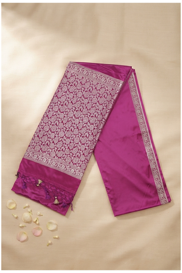 Magenta South Tissue Silk Wedding & Party Wear Saree
