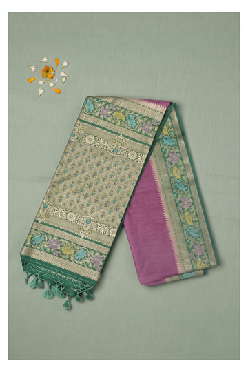 Magenta Banarasi Art Silk Wedding & Party Saree