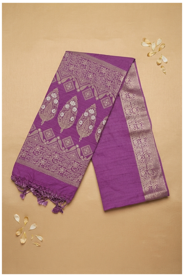 Magenta Banarasi Art Silk Wedding & Party Saree