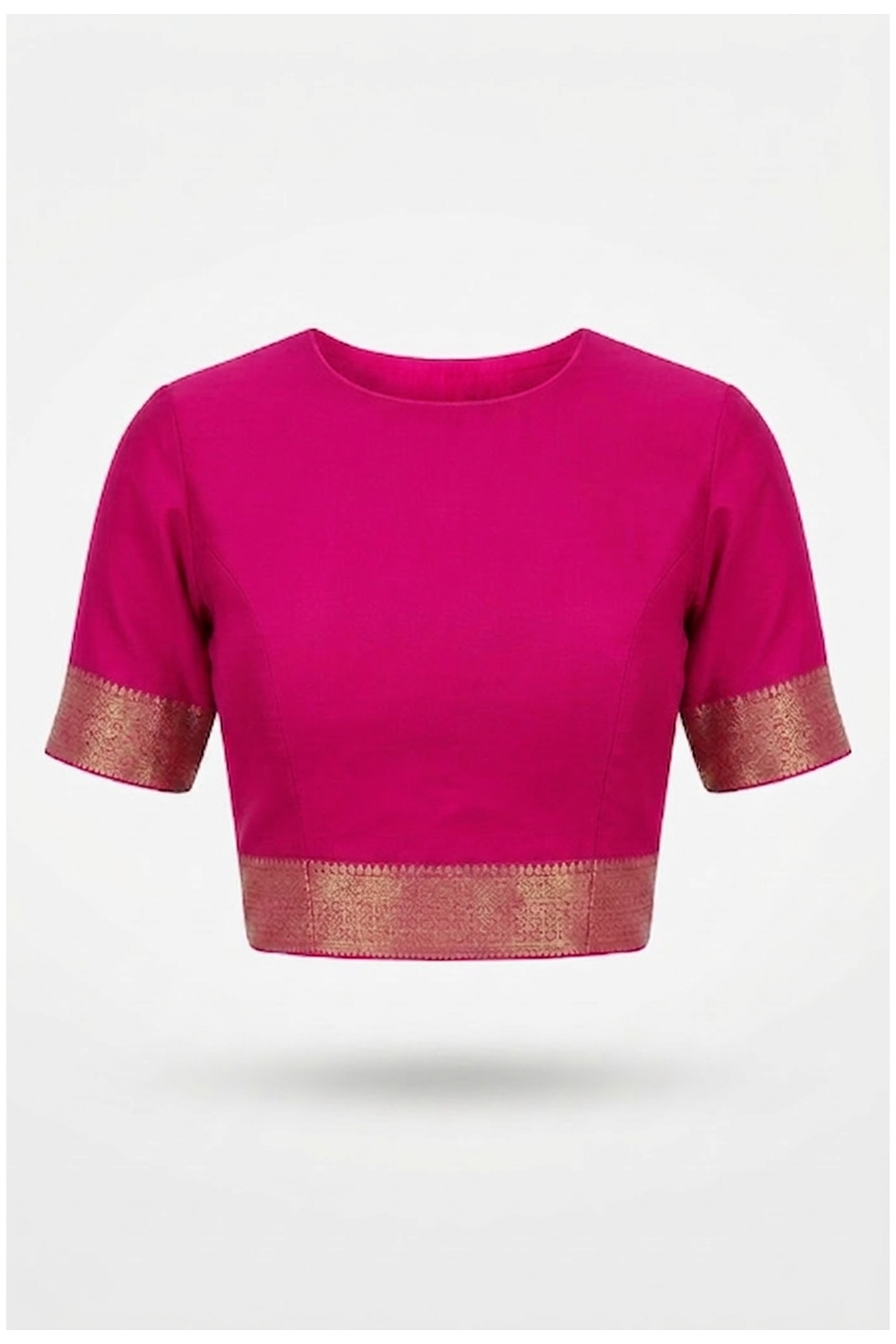 Rani Pink Pure Silk Banarasi Wedding & Party Wear Saree