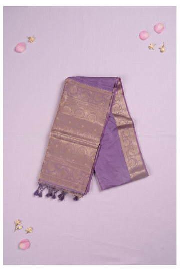 Mauve Banarasi Art Silk Wedding & Party Wear Saree