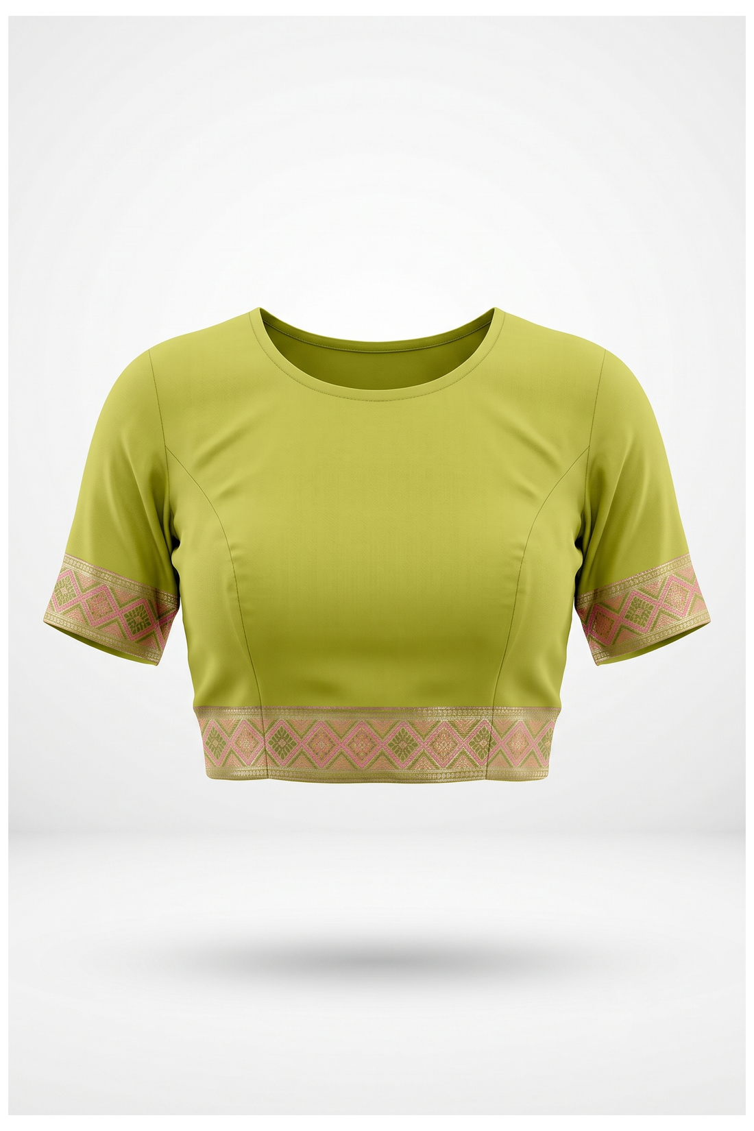 Pistachio Green Banarasi Art Silk Wedding Party Wear