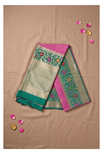 Magenta Banarasi Art Silk Wedding Saree
