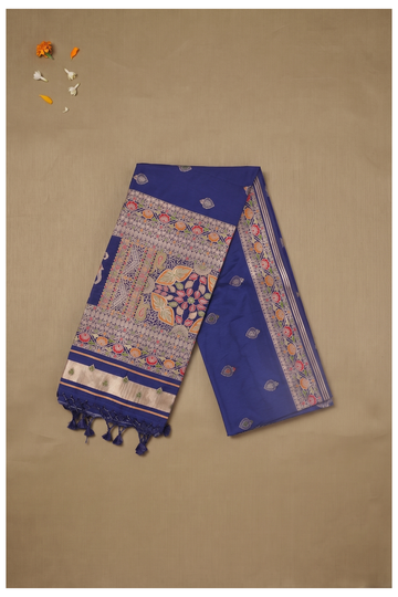 Royal Blue Banarasi Art Silk Wedding Saree