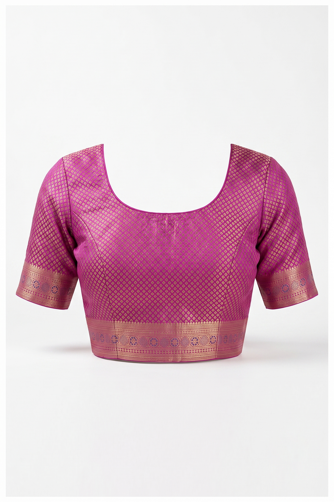 Magenta South Silk Art Saree For Wedding Parties