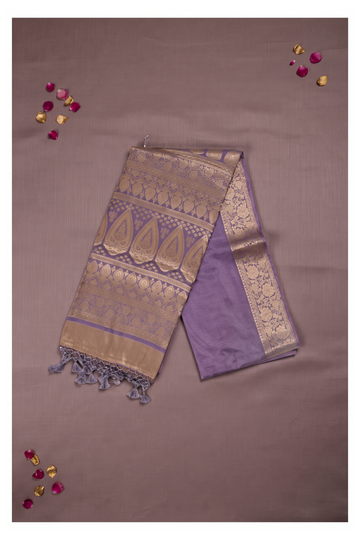 Mauve Banarasi Art Silk Wedding Saree
