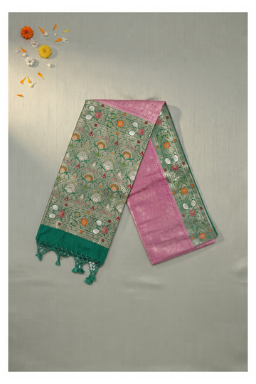 Magenta Banarasi Art Silk Wedding & Party Wear Saree