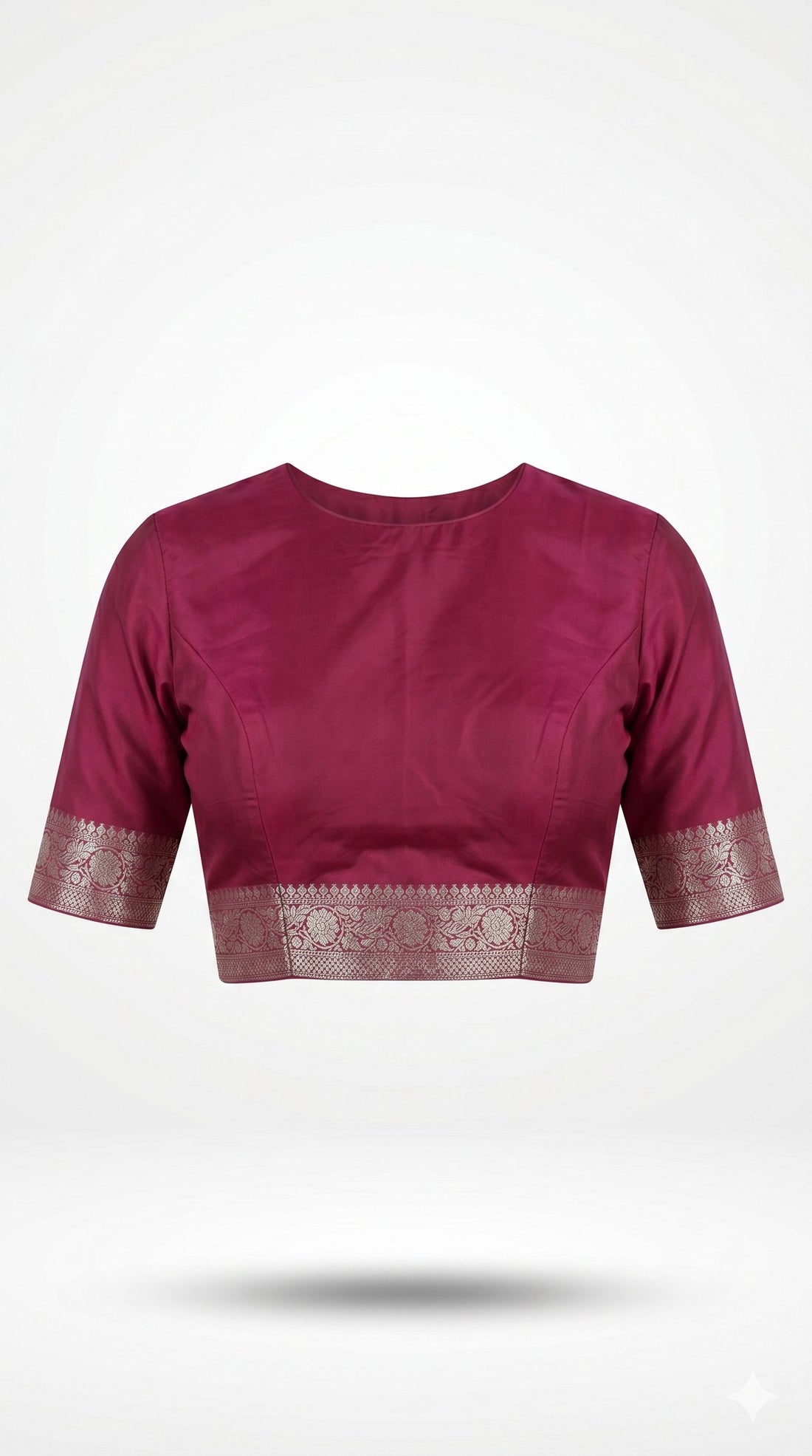 Pink Banarasi Silk Saree With Silver Zari Weaving