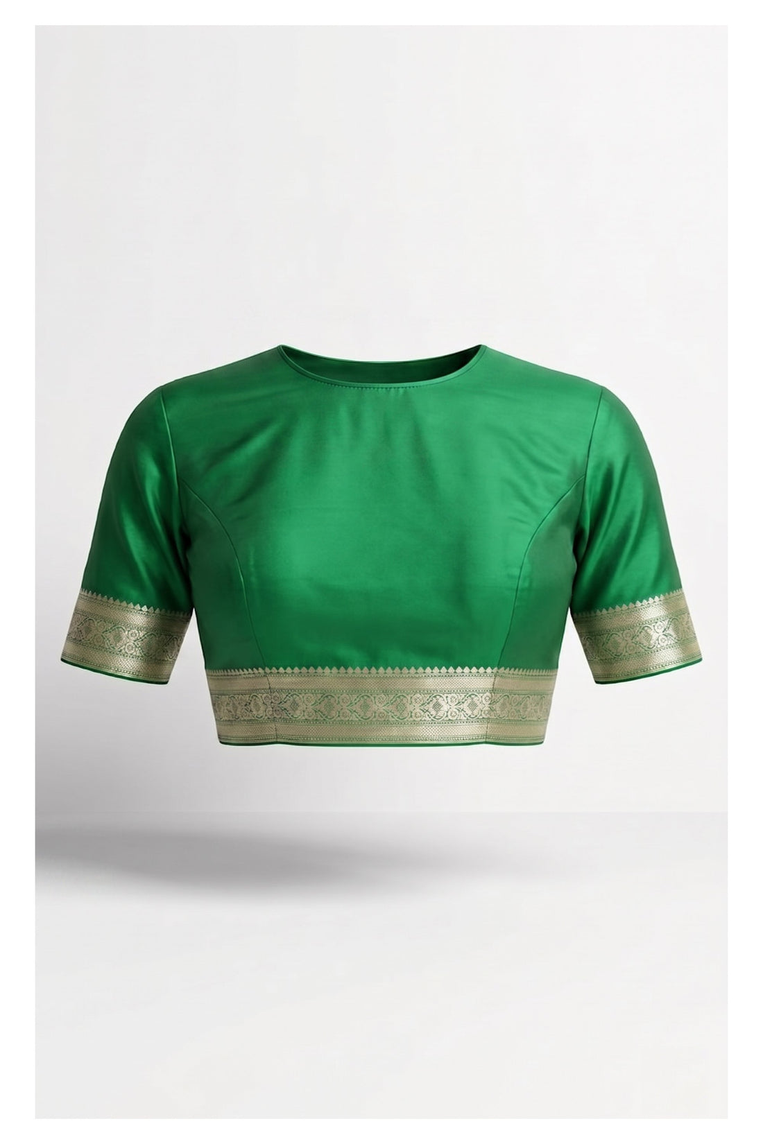 Pista Green Banarasi Silk Saree With Silver Zari Butta Weaving