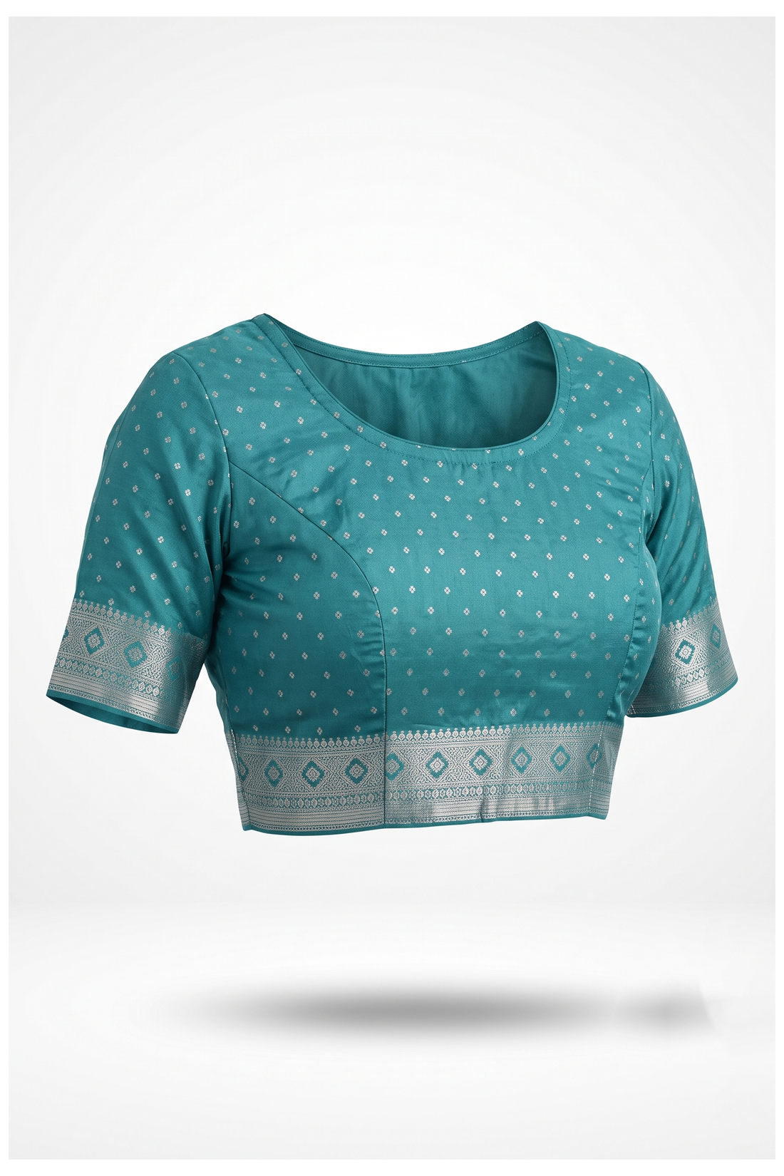 Teal Banarasi Art Silk Wedding & Party Wear Saree