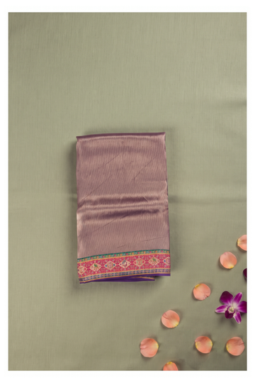 Mauve South Silk Tissue Wedding & Party Wear Saree