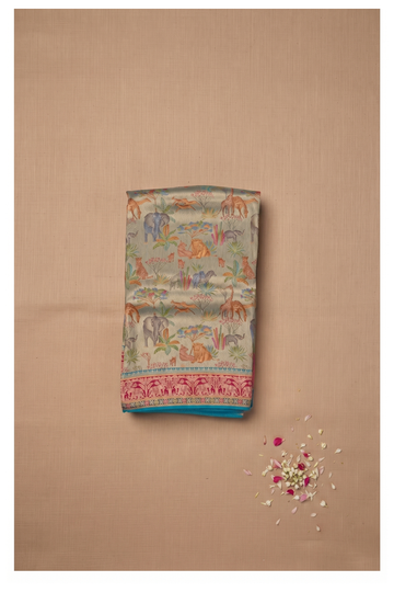 Champagne Banarasi Art Silk Wedding Saree