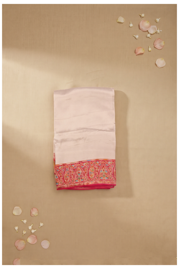 Champagne Banarasi Art Silk Wedding Saree