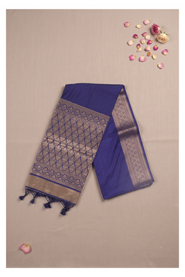 Royal Blue Banarasi Art Silk Wedding Saree