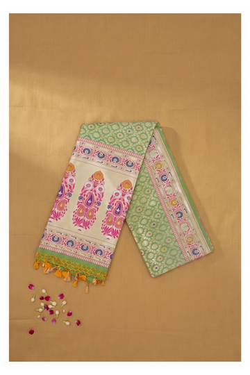 Mehendi Green Banarasi Art Silk Wedding Saree