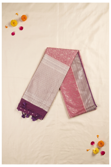 Magenta Banarasi Art Silk Wedding & Party Wear Saree