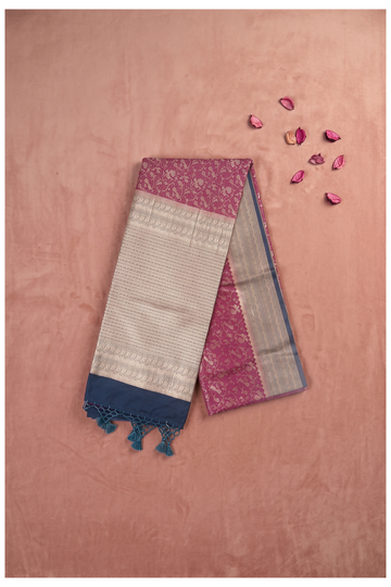 Magenta Banarasi Art Silk Wedding Saree