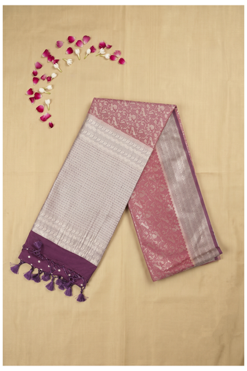 Magenta Banarasi Art Silk Wedding Party Wear Saree