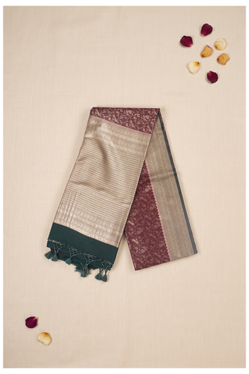 Maroon Banarasi Art Silk Wedding Saree