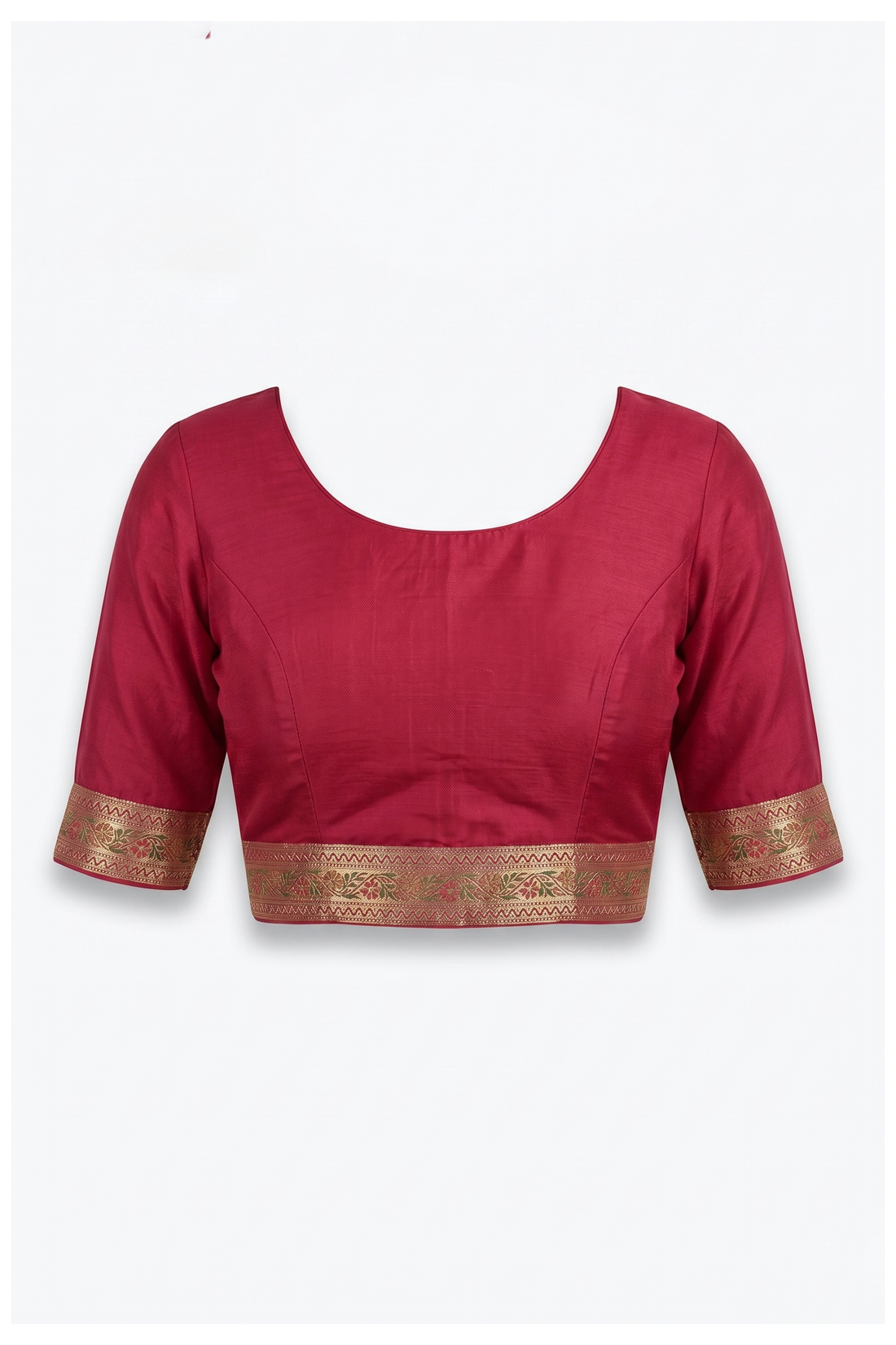 Rani Pink Banarasi Silk Saree With Traditional Butta Weaving