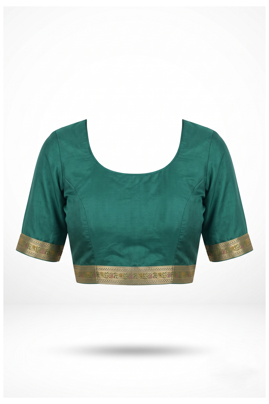 Teal Banarasi Art Silk Wedding Party Wear Saree