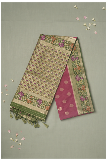 Wine Banarasi Art Silk Wedding Party Wear