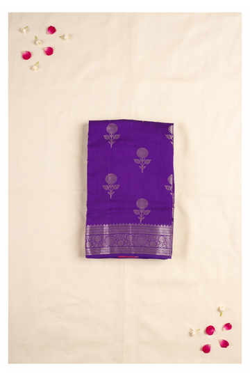 Purple Banarasi Tissue Silk Wedding & Party Wear Saree