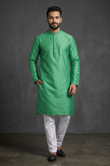 Emerald Green Classic Men’S Kurta