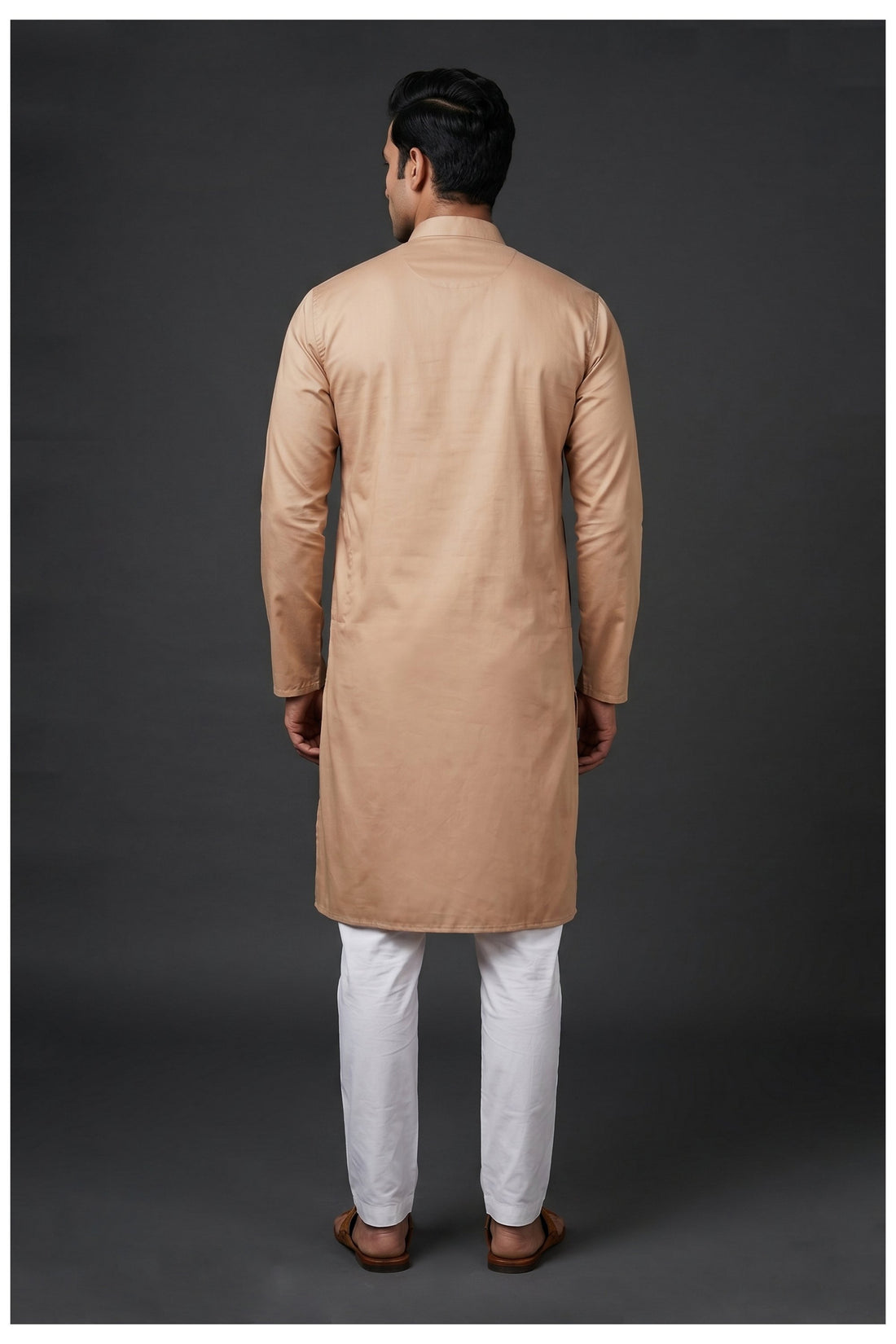 Beige Men'S Kurta Set