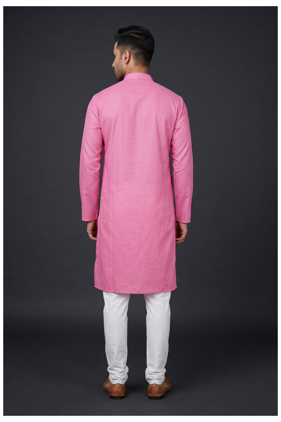 Baby Pink Men'S Kurta