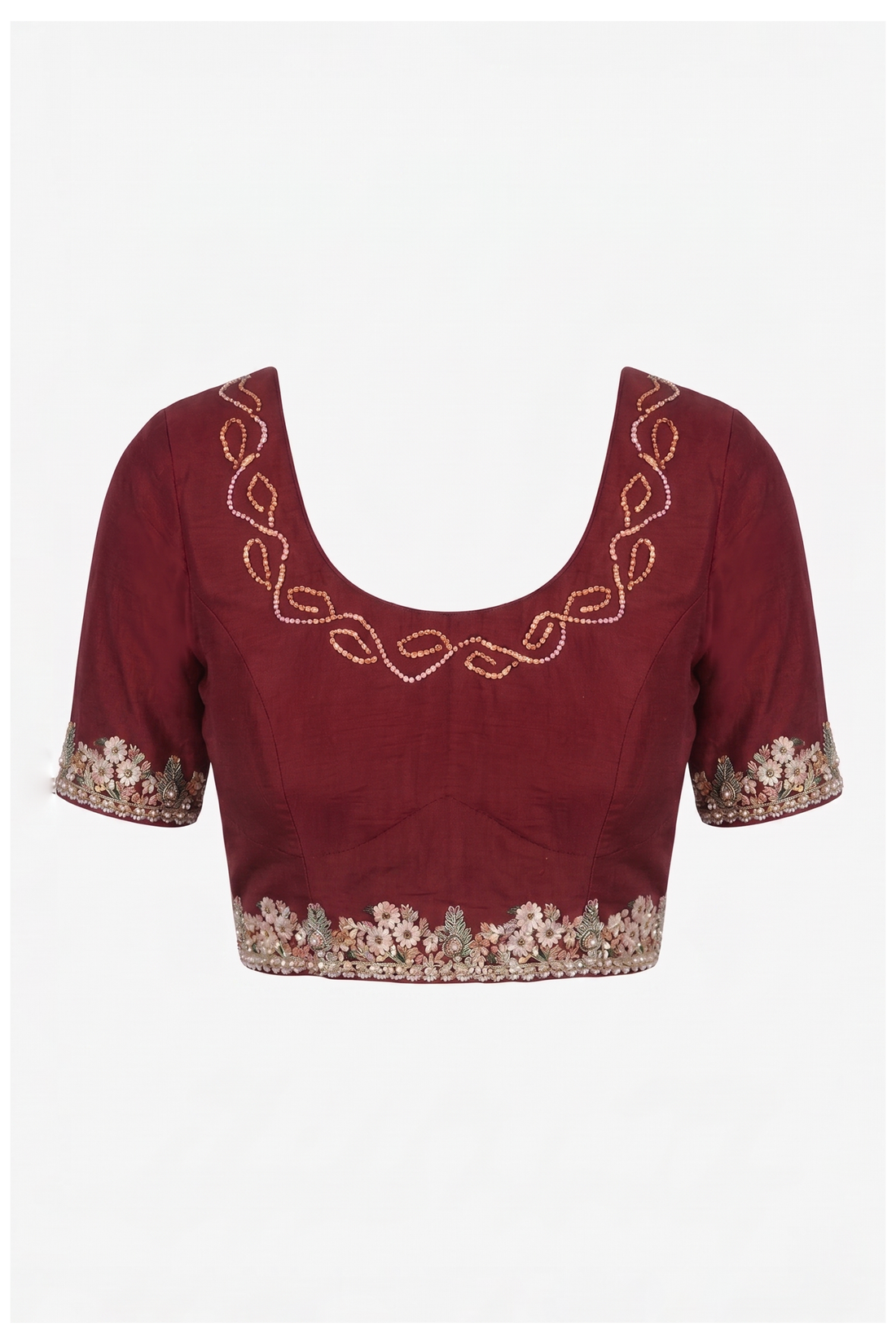 Maroon Gharchola Art Silk Wedding Saree