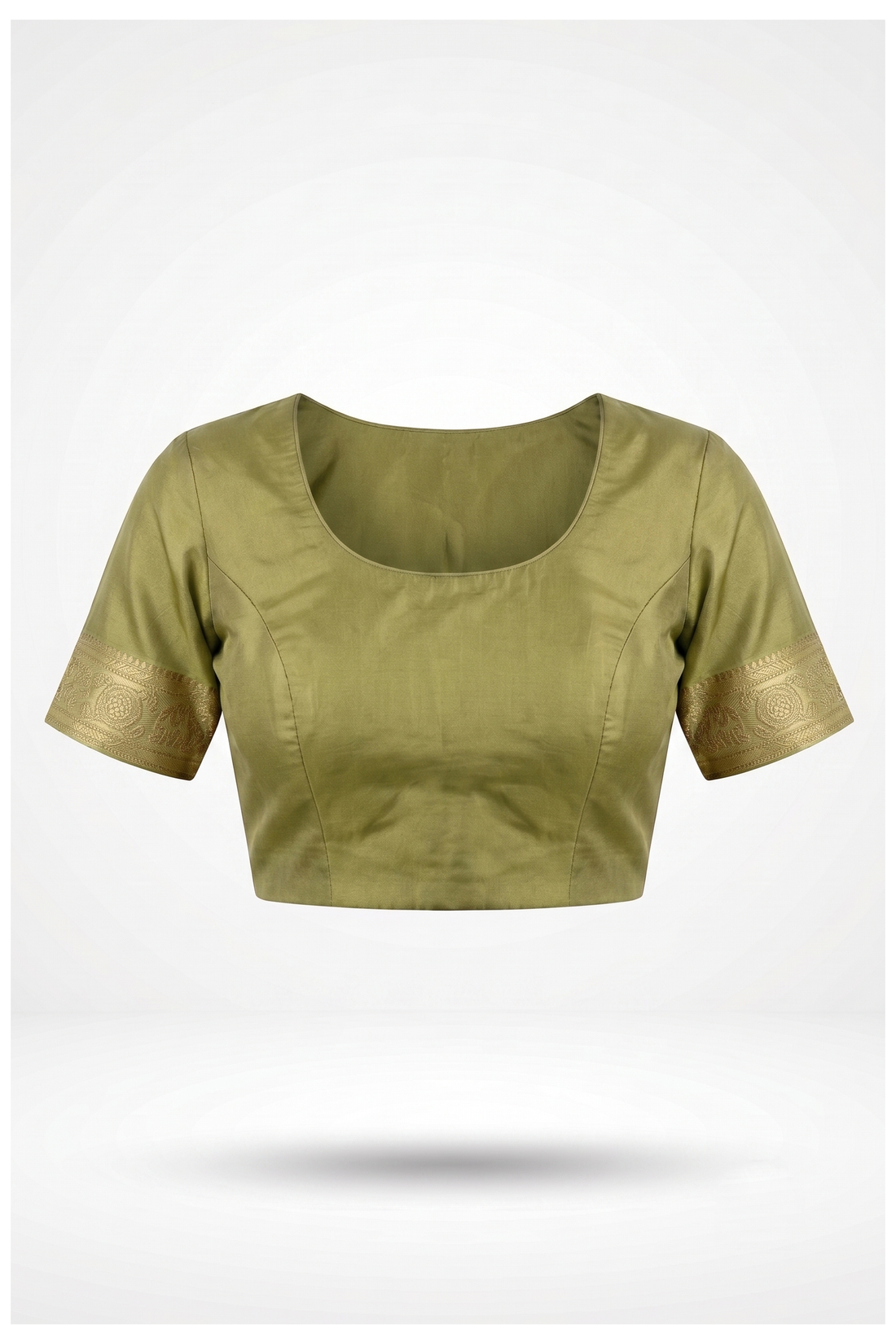 Sage Green Bandhni Gajji Silk Wedding Wear