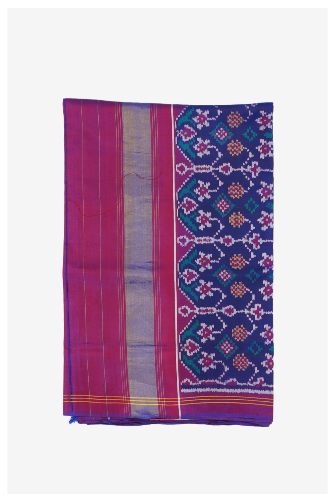 Royal Blue Patola Pure Silk Wedding Saree