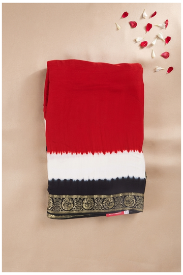 Multicolor Banarasi Gajji Silk Wedding Saree