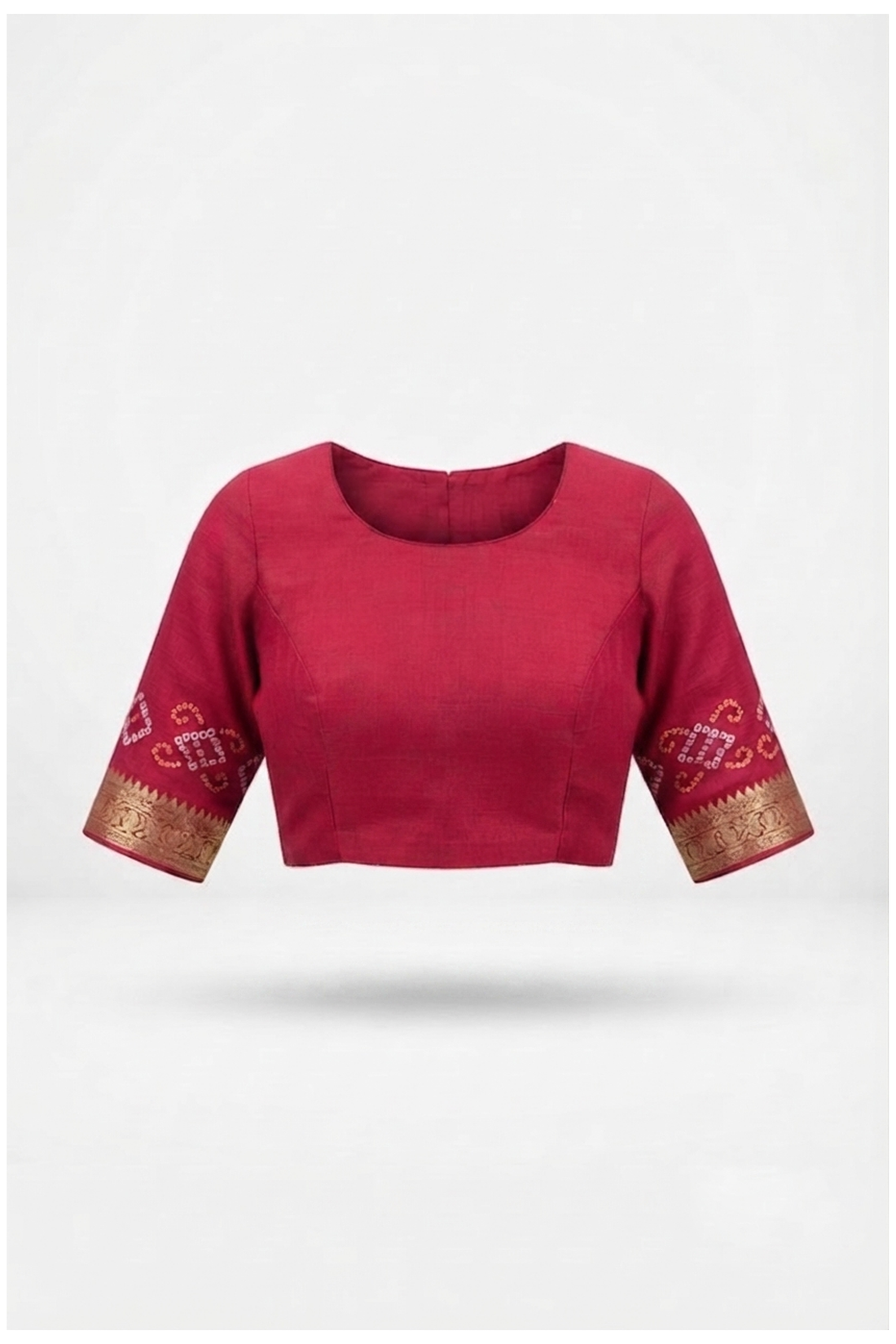 Rani Pink Bandhni Gharchola Gajji Silk For Weddings
