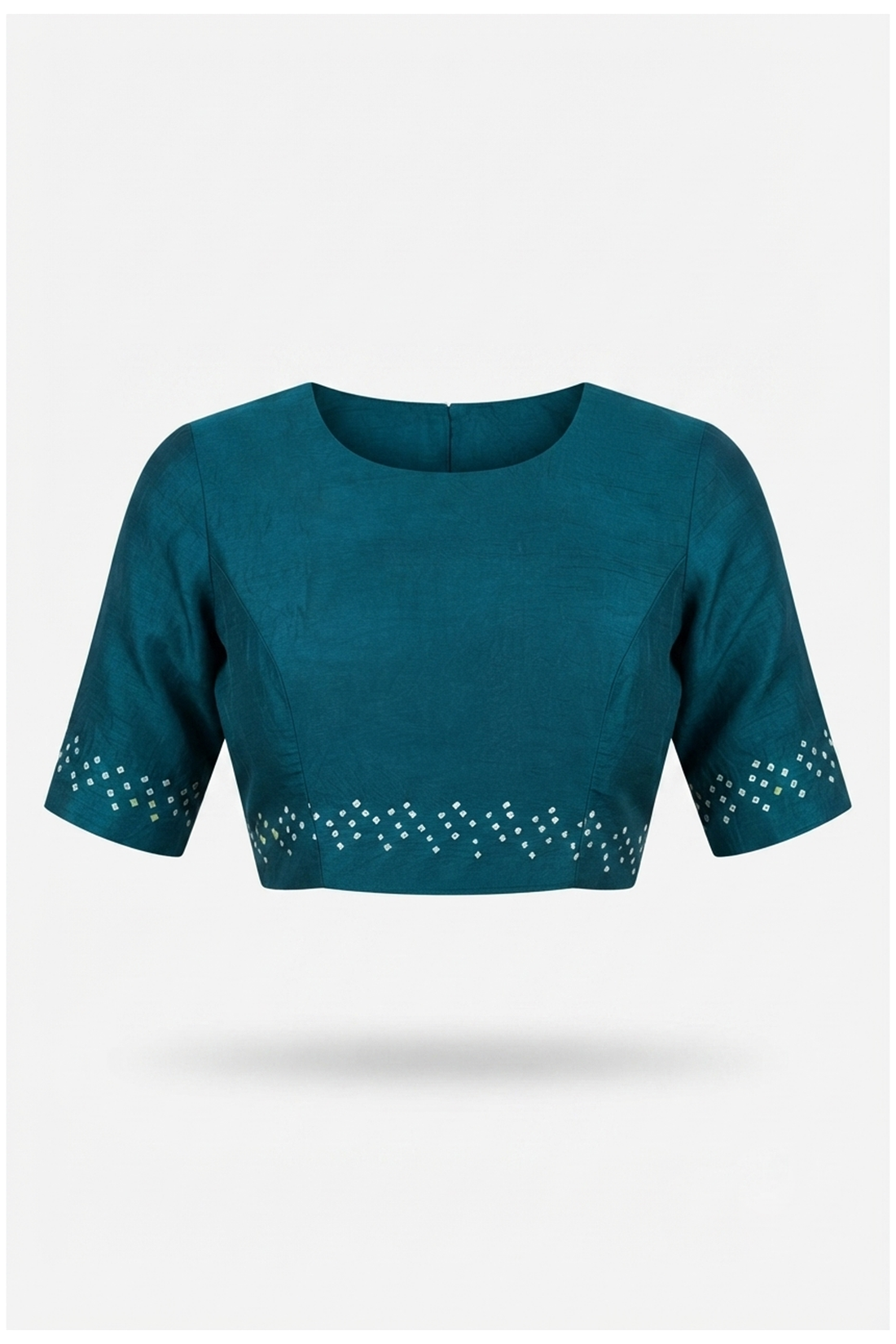 Teal Bandhni Gajji Art Silk For Wedding & Party Wear