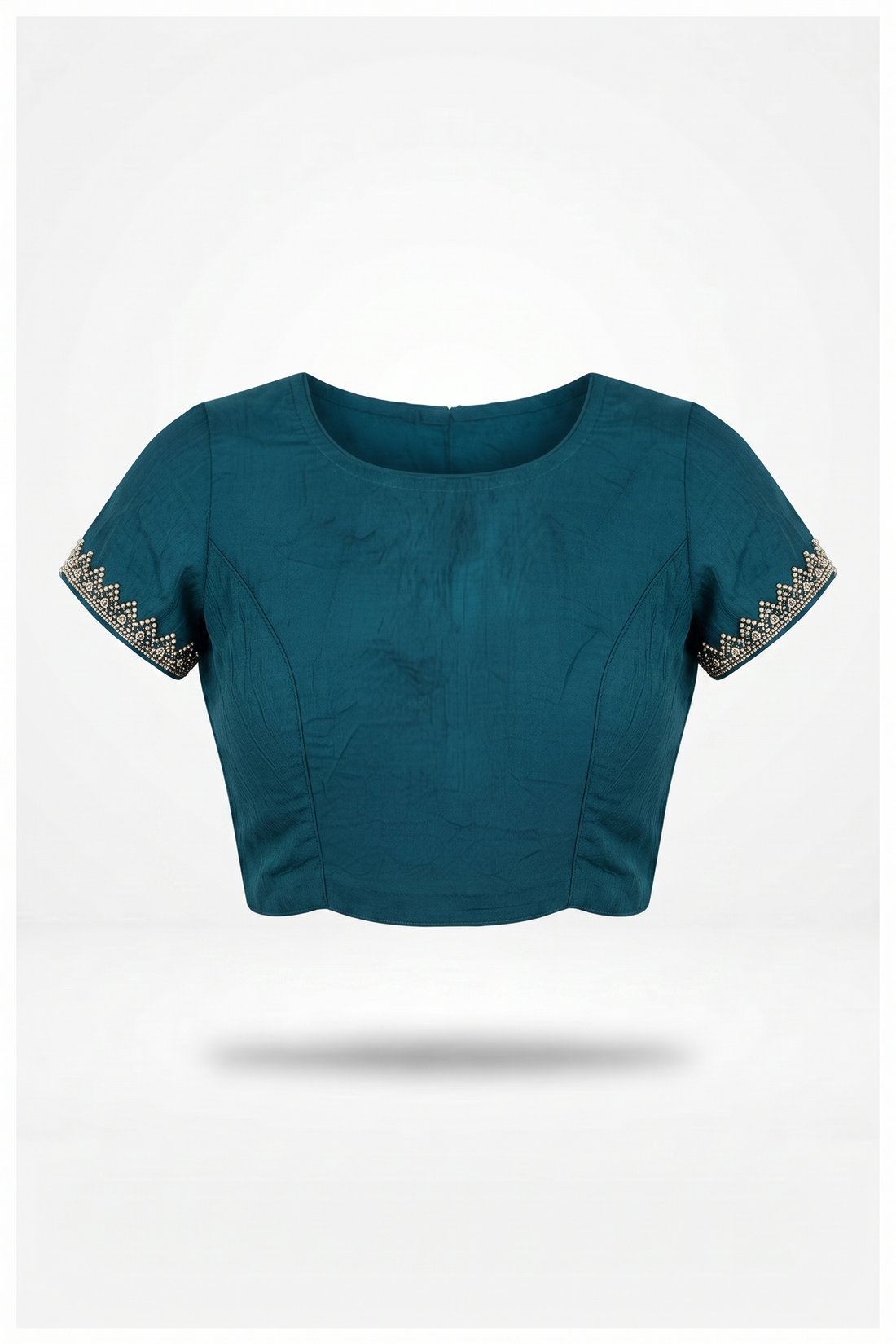 Teal Bandhni Gajji Art Silk Party Wear