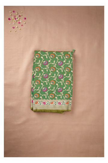 Emerald Green Banarasi Art Silk Wedding, Party & Gift Saree