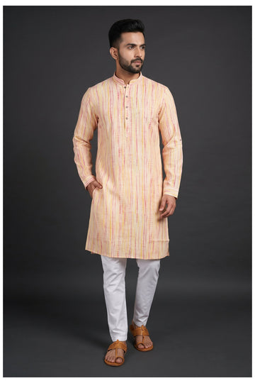 Multicolor Striped Men'S Kurta