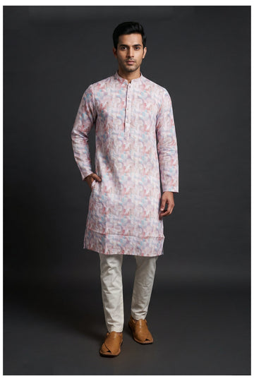 Men'S Printed Kurta