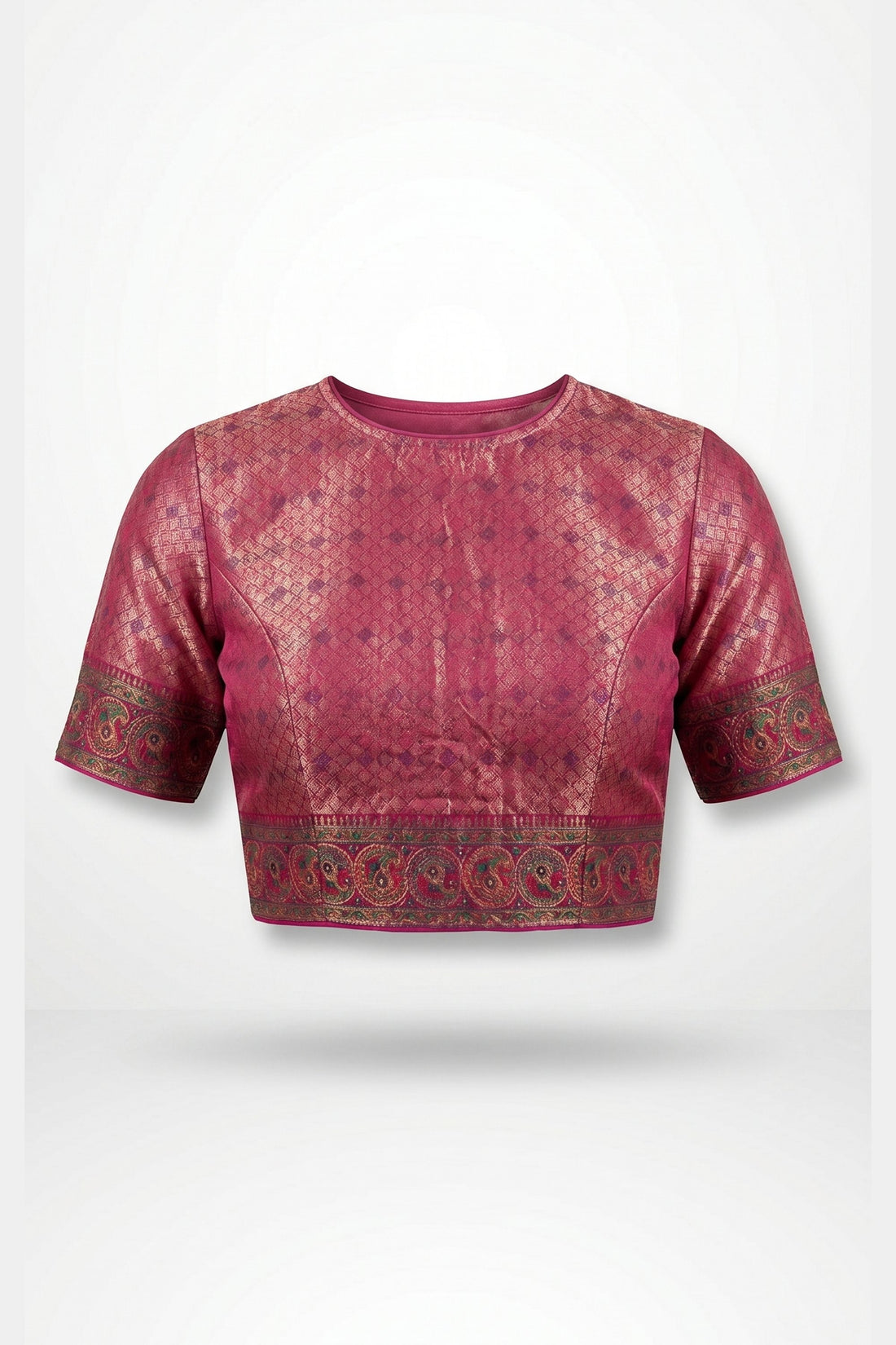 Rose Pink Banarasi Art Silk Saree