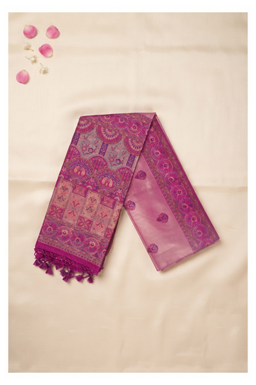 Magenta Banarasi Art Silk Wedding Saree